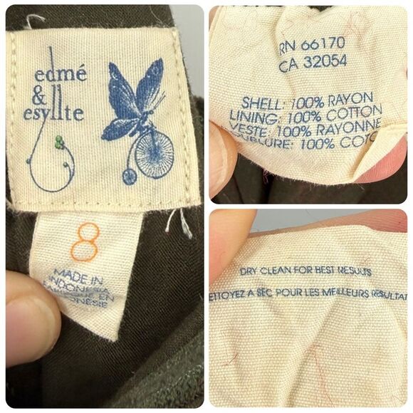 Anthropologie Edmé & Esyllte Convertible Maxi Pocket Dress in Floral | Size 8 - Picture 8 of 10